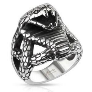 New stainless steel cobra ring‎ size 11